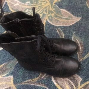 Steve Madden combat boots.